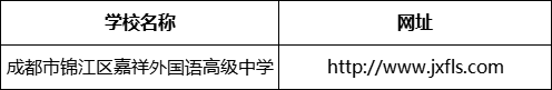 成都市錦江區(qū)嘉祥外國語高級中學(xué)網(wǎng)址是什么？
