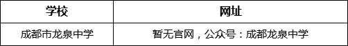 成都市龍泉中學網址是什么？