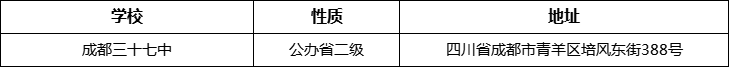 成都市成都三十七中詳細(xì)地址、在哪里？