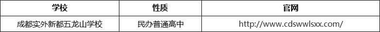成都市成都實(shí)外新都五龍山學(xué)校官網(wǎng)、網(wǎng)址、官方網(wǎng)站